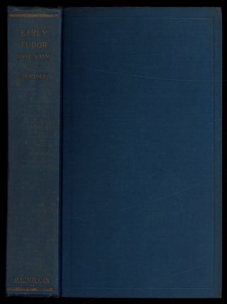 Item #620025 Early Tudor Poetry 1485 - 1547. John M. BERDAN