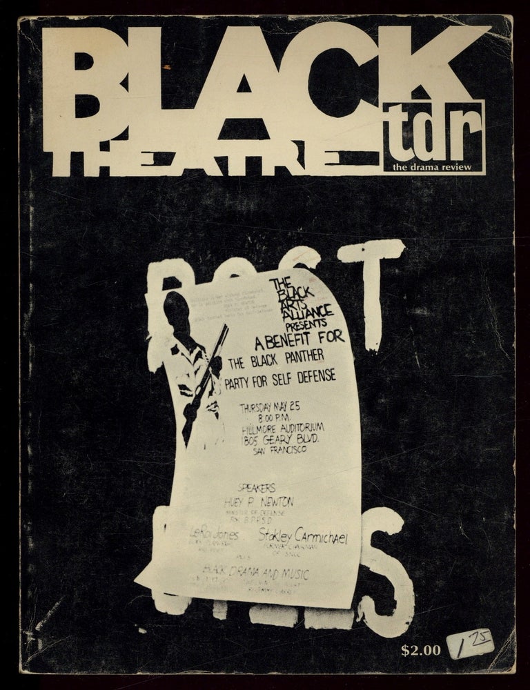 Item #621053 Black Theatre [in] The Drama Review &ndash; Volume 12, Number 4 (T40), Summer 1968. LeRoi [now Amiri Baraka JONES, Sonia Sanchez, special Ed Bullins.