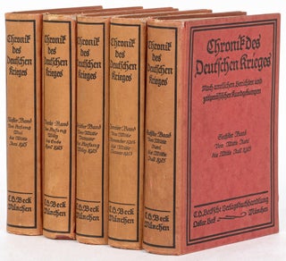 Item #621666 Chronik des Deutschen krieges: Nach amtlichen Berichten und zeitgeno?ssischen...