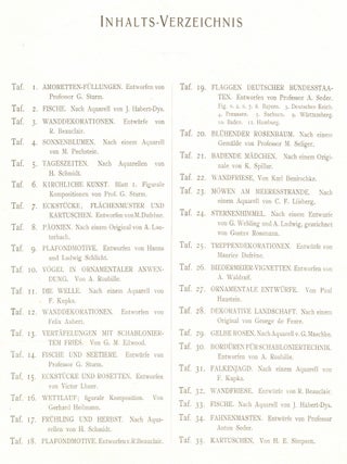 Dekorative Vorbilder: Eine Sammlung Von Fig&uuml;rlichen Darstellungen, Kunstgewerblichen Verzierungen, Plastischen, Ornamenten, Dekorativen Tier- Und Pflanzen-Typen, Allegorieen, Heraldischen Motiven, Troph&auml;en Etc. Fur Zeichner, Maler, Graphische K&uuml;nstler, Dekorateure, Bildhauer, Architekten: Sechzehnter Band [Incomplete 37 plates only in original folder]