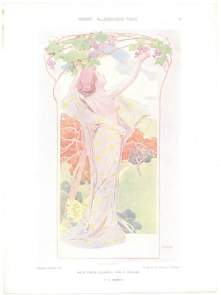 Dekorative Vorbilder: Eine Sammlung Von Fig&uuml;rlichen Darstellungen, Kunstgewerblichen Verzierungen, Plastischen, Ornamenten, Dekorativen Tier- Und Pflanzen-Typen, Allegorieen, Heraldischen Motiven, Troph&auml;en Etc. Fur Zeichner, Maler, Graphische K&uuml;nstler, Dekorateure, Bildhauer, Architekten: Sechzehnter Band [Incomplete 37 plates only in original folder]