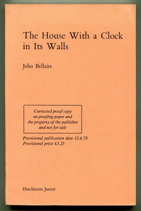 Item #621895 The House With a Clock in Its Walls. John BELLAIRS