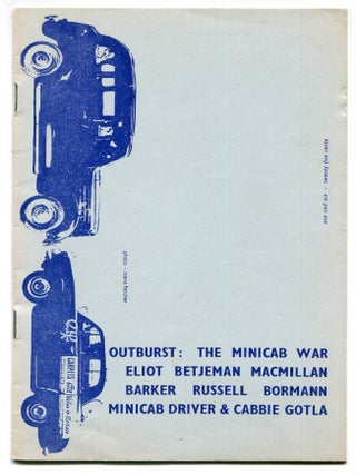 Item #622139 The Minicab War. Gregory CORSO, Anselm Hollo, Tom Raworth