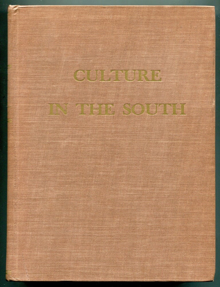 Item #622197 Culture in the South. W. T COUCH.