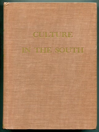 Item #622197 Culture in the South. W. T COUCH