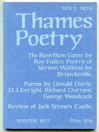 Item #622244 Thames Poetry &ndash; Vol. 1, No. 3, Winter 1977. A. A. Cleary
