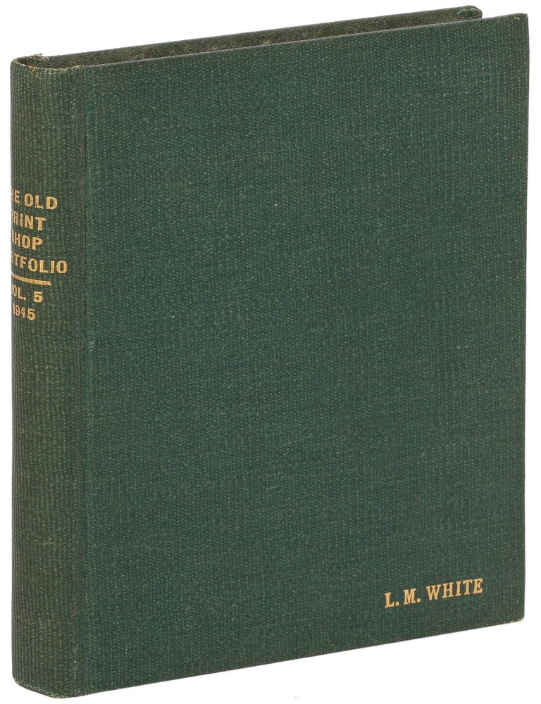 Item #622331 The Old Print Shop Portfolio: 1945 &ndash; Volume IV: No. 5 to 10, Volume V: No. 2 to 4 [with] Panorama &ndash; Vol. 1, No. 1. Helen COMSTOCK.