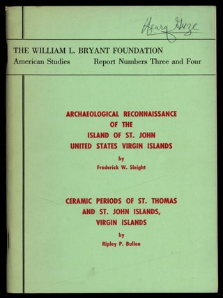 Item #622774 Archaeological Reconnaissance of the Island of St. John United States Virgin Islands...
