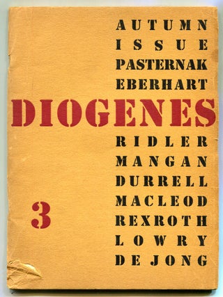 Item #623039 [Magazine]: Diogenes. Volume I, Number 3. Arthur BLAIR, Frank Jones