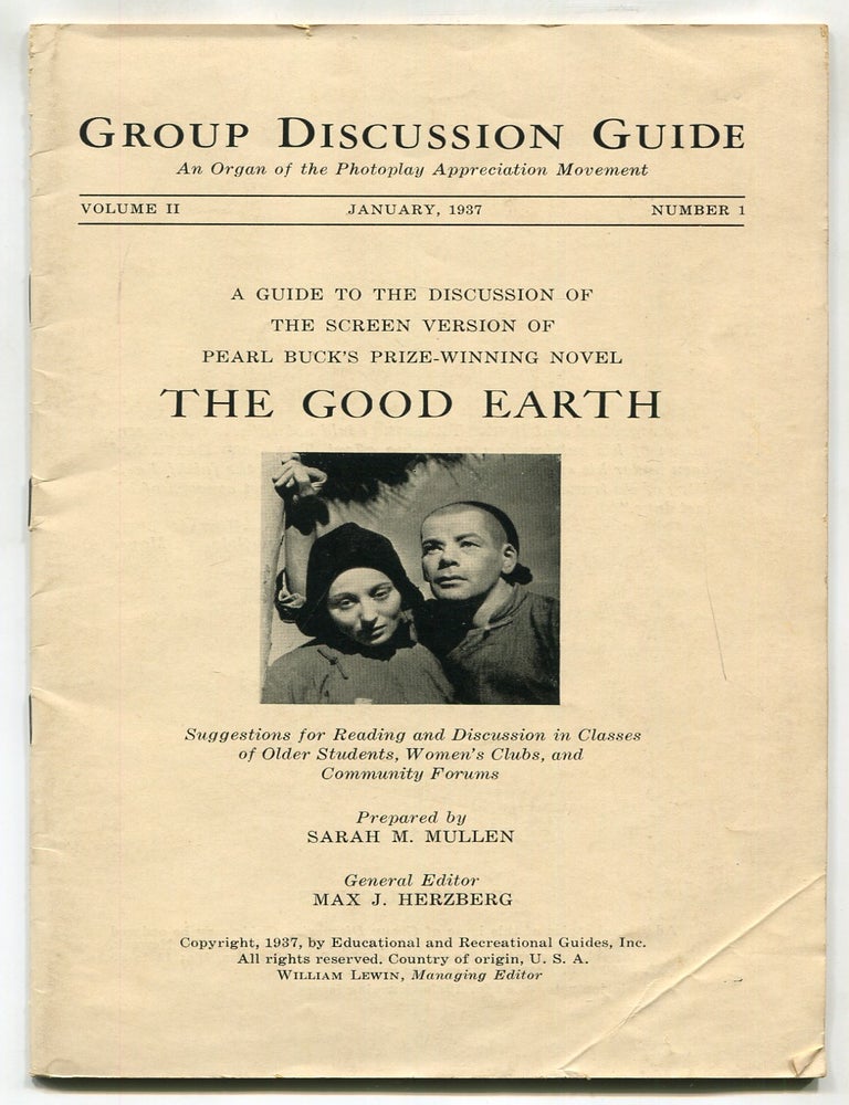 Periodical]: Group Discussion Guide: An Organ of the Photoplay Appreciation Movement. A Guide to. Sarah M. MULLEN, Pearl S.