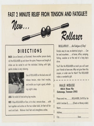 Item #623552 [Advertisement]: Fast 2 Minute Relief from Tension and Fatigue!! New... Rollaxer....