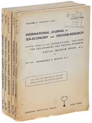 Item #623554 International Journal of Sex-Economy and Orgone-Research &ndash; Volume I, Number 1 -...