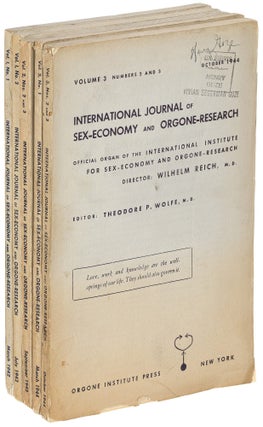 Item #623554 International Journal of Sex-Economy and Orgone-Research – Volume I, Number 1 -...