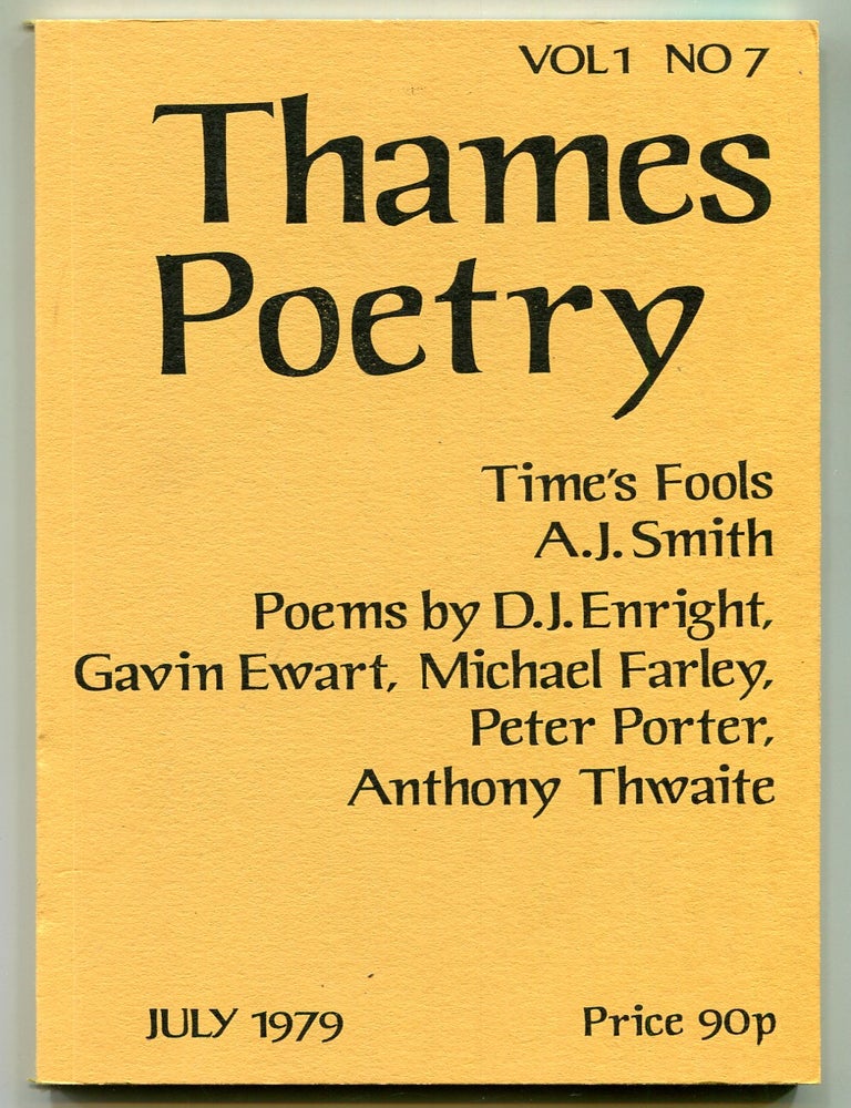 Item #623640 Thames Poetry &ndash; Volume 1, Number 7, July 1979. A. A. Cleary.