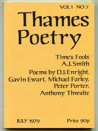 Item #623640 Thames Poetry &ndash; Volume 1, Number 7, July 1979. A. A. Cleary