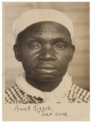 Item #624032 [Real Photo Postcard, ink caption title]: "Aunt Kizzie - Our Cook&quot