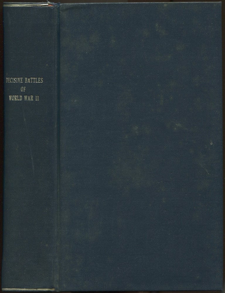 Item #624055 Decisive Battles of World War II: The German View. H. A. JACOBSEN, J. Rohwer.