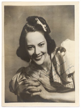 Item #624197 Inscribed Photograph of Fredi Washington. Fredi WASHINGTON