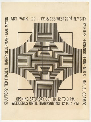 Item #624279 [Handbill or Small Broadside]: Art Park 22. 131 & 133 West 22nd N. Y. City....