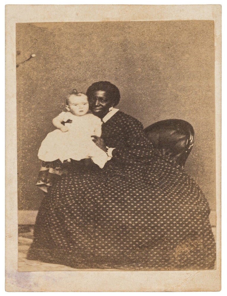 Item #624326 [Carte de Visite]: African-American Caregiver with a White Baby