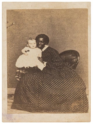 Item #624326 [Carte de Visite]: African-American Caregiver with a White Baby