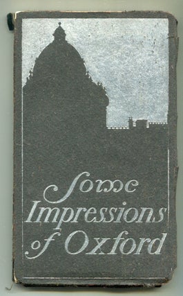 Item #624424 Some Impressions of Oxford. Paul BOURGET