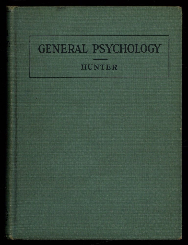 Item #624426 General Psychology. Revised Edition. Walter S. HUNTER.