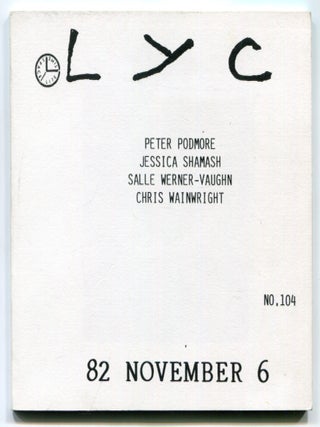 Item #624568 LYC &ndash; No. 104, 82 November 6. Peter PODMORE, Chris Wainwright, Salle...