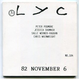 Item #624568 LYC – No. 104, 82 November 6. Peter PODMORE, Chris Wainwright, Salle...