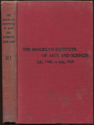 Item #624798 The Twenty-first Year Book Of The Brooklyn Institute Of Arts And Sciences. Founded...