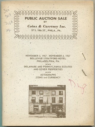 Item #624969 Public Auction Sale By Coins & Currency Inc., November 3, 1967 - November 4,...