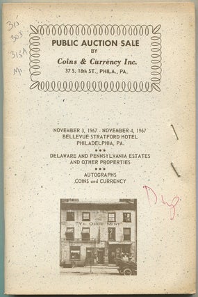 Item #624969 Public Auction Sale By Coins & Currency Inc., November 3, 1967 - November 4,...