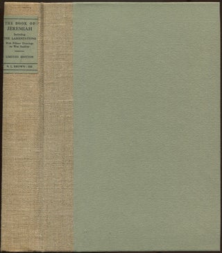 Item #625739 The Book of Jeremiah Including The Lamentations