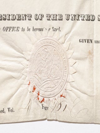 Nine Related Land Grant Documents each Secretarially Signed for President Martin Van Buren by his Secretary and Son Martin Van Buren, Jr., for property in Illinois registered at the Chicago Land Office