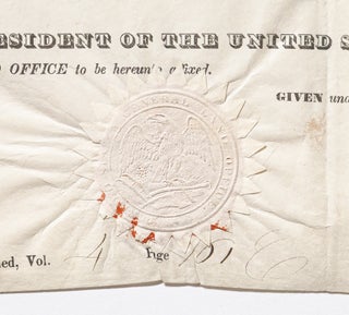 Nine Related Land Grant Documents each Secretarially Signed for President Martin Van Buren by his Secretary and Son Martin Van Buren, Jr., for property in Illinois registered at the Chicago Land Office