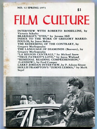 Item #625944 Film Culture &ndash; No. 52 Spring 1971. Jonas MEKAS