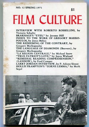 Item #625944 Film Culture – No. 52 Spring 1971. Jonas MEKAS
