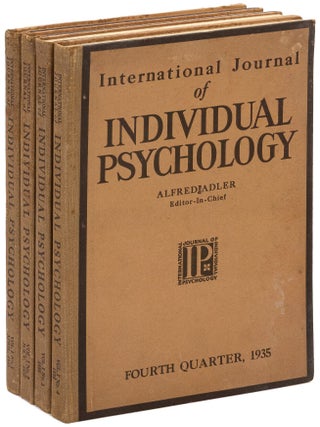 Item #625982 International Journal of Individual Psychology &ndash; Volume 1, Numbers 1-4, 1935....