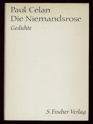 Item #626051 Die Niemandsrose. Paul CELAN