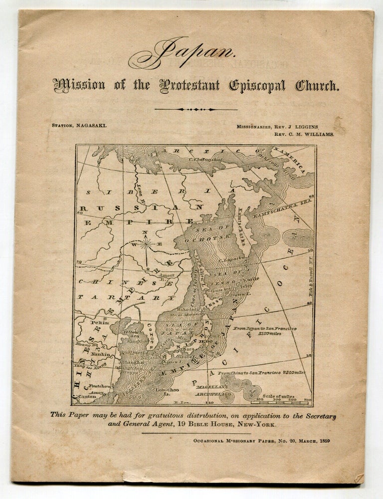 Item #626090 [Cover title]: Japan. Mission of the Protestant Episcopal Church. Station, Nagasaki. Missionaries, Rev. J. Liggins, Rev. C.M. Williams