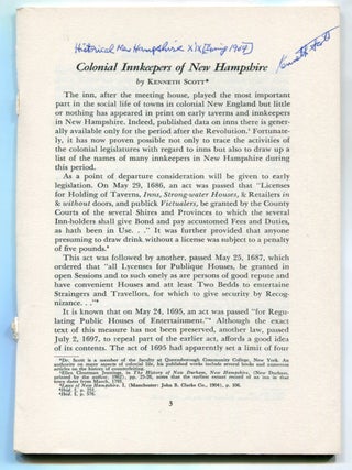 Item #627044 Historical New Hampshire &ndash; Volume XIX, Spring 1964