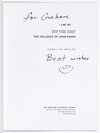 [Exhibition Catalog]: New York Diary: The Collages of John Evans. December 17, 2002 &ndash; March 9, 2003. The New-York Historical Society