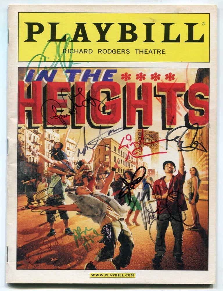 Item #627131 [Playbill]: In The Heights. Lin-Manuel MIRANDA.