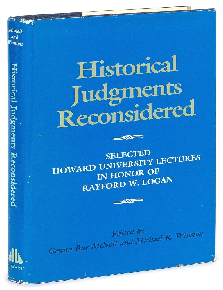 Historical Judgments Reconsidered. John Hope FRANKLIN, Benjamin Quarles.