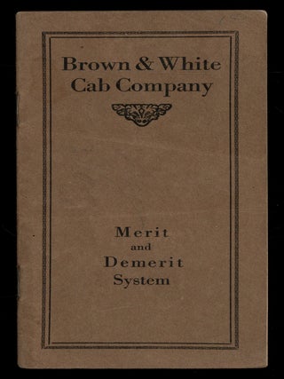 Item #628155 Brown & White Cab Company: Merit and Demerit System