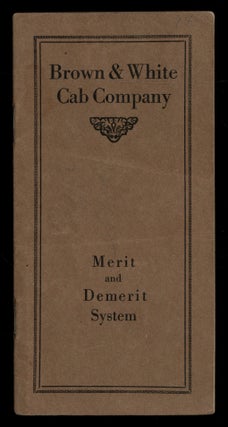 Item #628155 Brown & White Cab Company: Merit and Demerit System
