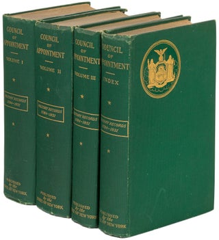 Item #628657 Military Minutes of the Council of Appointment of the State of New York, 1783–1821...