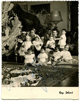 Item #628674 Inscribed Photograph of Josephine Baker and Several of Her Adopted Children....