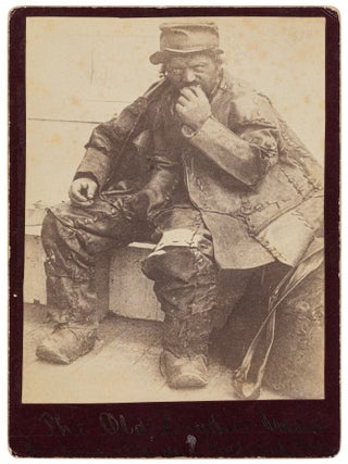 Item #628772 [Homemade Cabinet Card]: The Old Leather Man (Jules Bourglay?