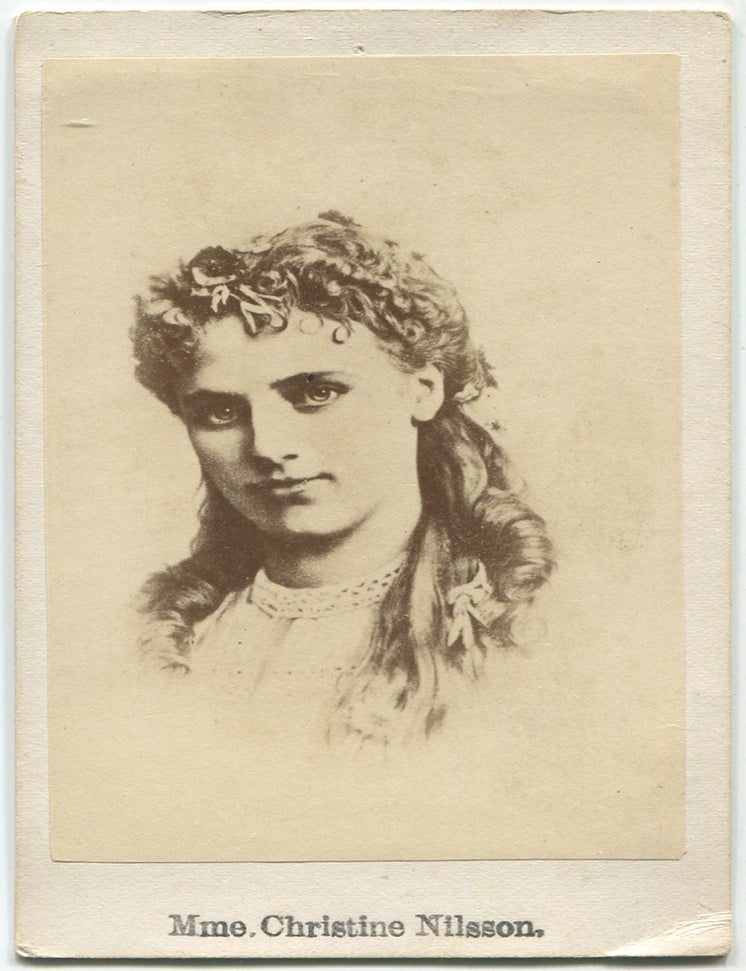 Item #628819 Carte de visite of Swedish Opera Diva Christine Nilsson. Mme. Christine NILSSON.